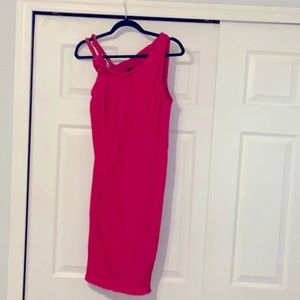 Robert Rodriguez Magenta fitted dress